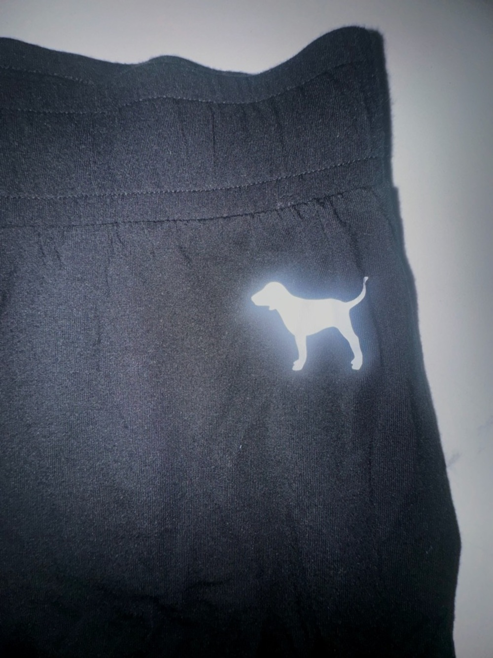 PINK Victoria's Secret Black Kids Lounge Bottoms with Dog Logo